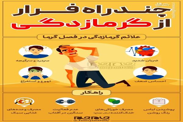 اینفوگرافیک | چند راه فرار از گرمازدگی