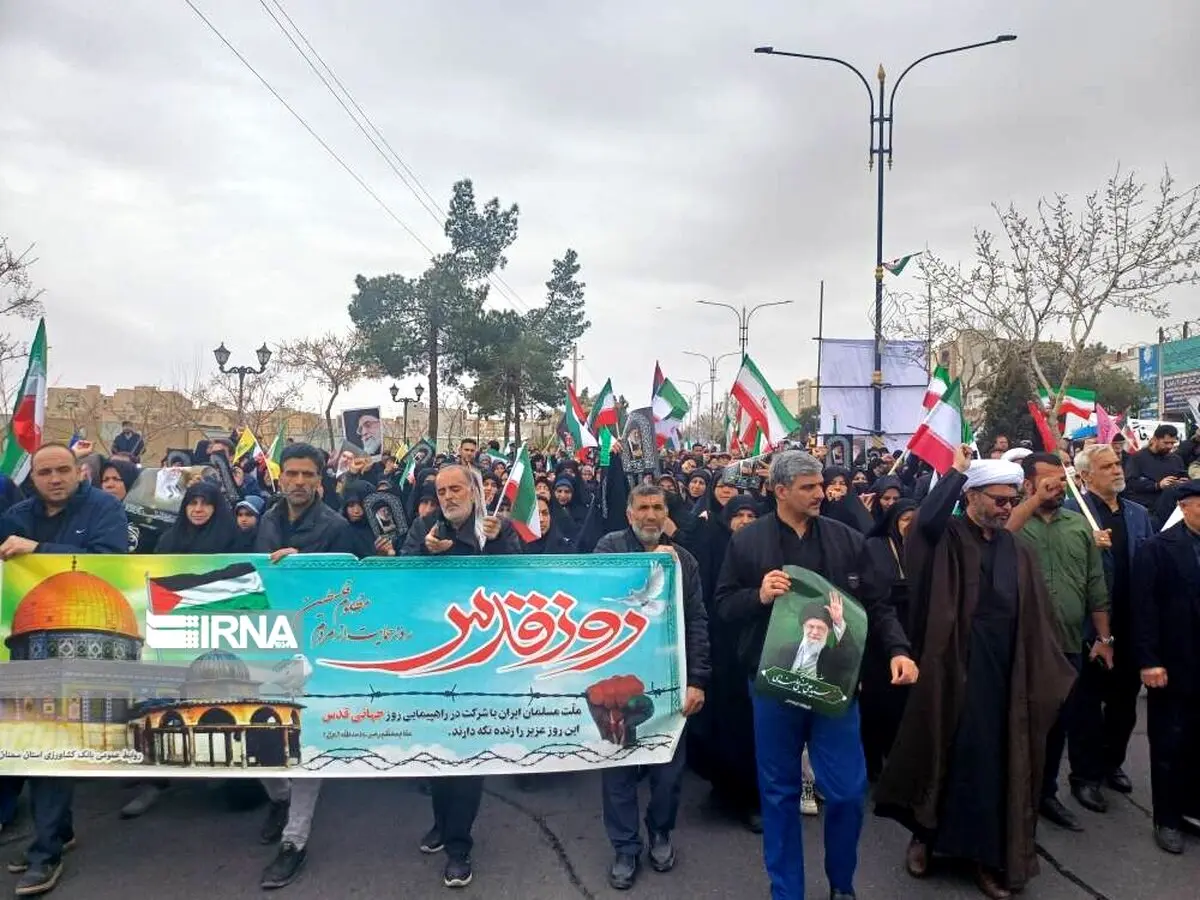راهپیمایی پرشور روز قدس در سمنان 