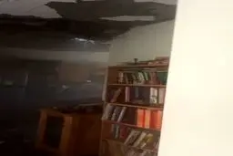 محل اصابت موشک‌های های حزب الله در شهرک کرمئیل