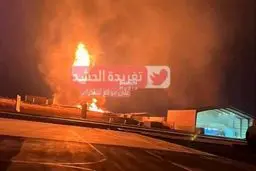 تصویر انفجار در پایگاه الحریر آمریکایی‌ها پس از اصابت موشک‌های سپاه 