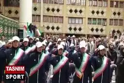 سلام نظامی کاروان اعزامی ایران به مسابقات چنگدو چین