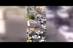 تصاویر هرج و مرج ترافیکی تهران به دلیل قطع برق