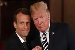 مچ اندازی بین ترامپ و مکرون در شرم الشیخ + فیلم