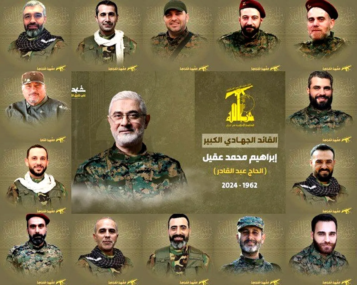 همه فرماندهان حزب‌الله که اسرائیل مدعی است شهید کرده + عکس