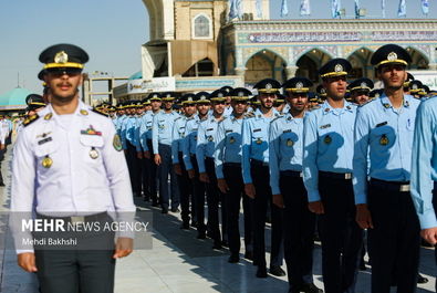 عهد سربازی در مسجد مقدس جمکران