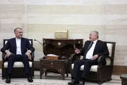 دیدار امیر عبداللهیان با نخست وزیر سوریه