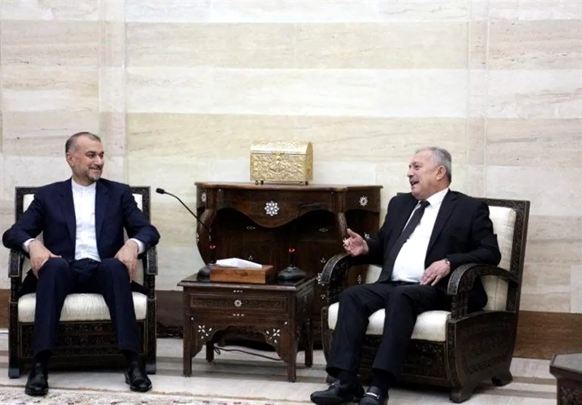 دیدار امیر عبداللهیان با نخست وزیر سوریه