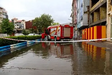 سیلاب در رشت