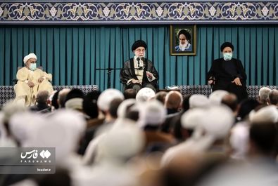 دیدار مسئولان نظام و میهمانان وحدت اسلامى‌ با رهبر انقلاب