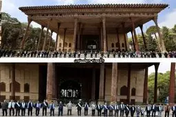 تشکیل حلقه حفاظت انسانی در چهلستون توسط مردم
