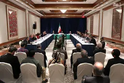 تصاویر نشست رئیسی با مدیران ارشد رسانه‌های آمریکایی