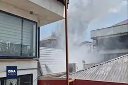  دوباره آتش‌سوزی گسترده در منطقه آزاد انزلی