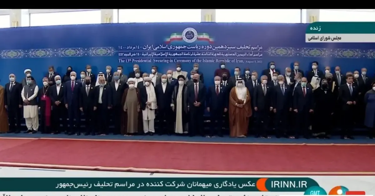 عکس یادگاری مراسم تحلیف سیدابراهیم رئیسی