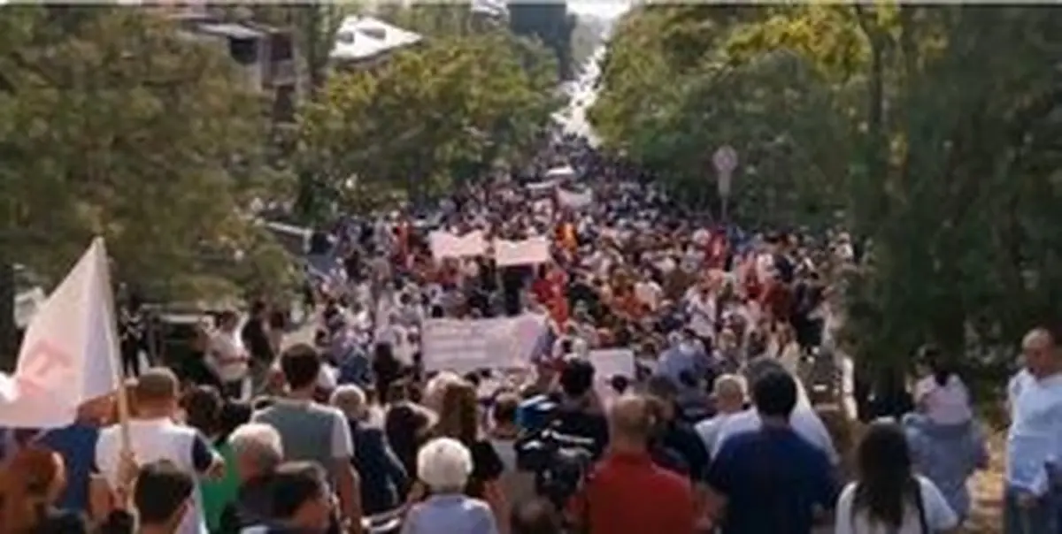 تظاهرات در «ایروان» علیه جمهوری آذربایجان +فیلم