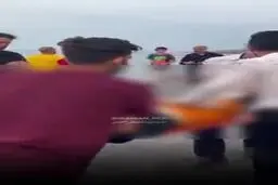 تصاویر ناگوار از غرق‌شدن ٣ نوجوان در سواحل رامسر