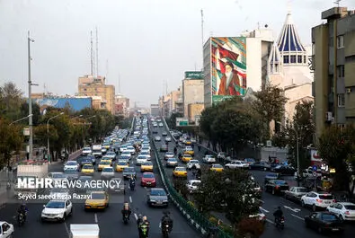 شلوغی و ترافیک تهران