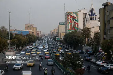 شلوغی و ترافیک تهران