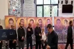 ورود سردار قاآنی در مراسم بزرگداشت شهدای نیروی قدس 