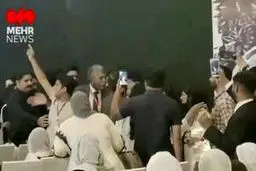 برهم خوردن سخنرانی سفیر آلمان در پاکستان +فیلم