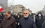 عکس حضور لاریجانی در راهپیمایی