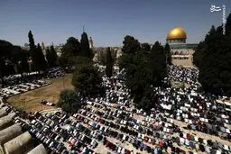 تصاویر  آخرین نماز جمعۀ ماه رمضان در مسجدالاقصی
