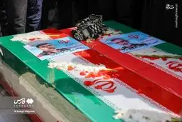 تصاویر مراسم تشییع و تدفین پیکر سردار شهید حاجی‌زاده