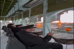 نقاره‌ نوازی در حرم مطهر رضوی پس از دو ماه عزاداری 