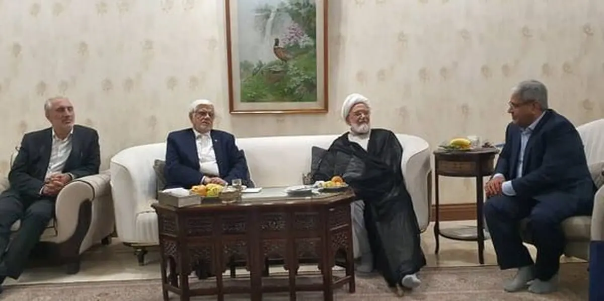 درخواست مهدی کروبی در دیدار با عارف + عکس