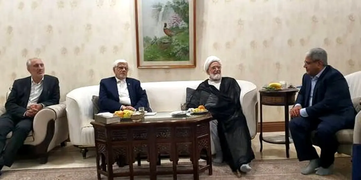 درخواست مهدی کروبی در دیدار با عارف + عکس