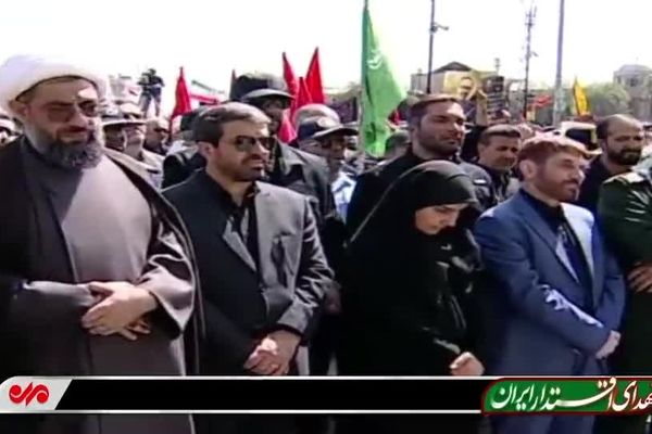  رجزخوانی دختر شهید شادمانی علیه رژیم صهیونیستی