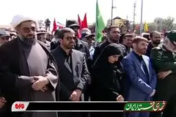  رجزخوانی دختر شهید شادمانی علیه رژیم صهیونیستی