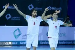 تصاویر پیروزی فوتسال ایران مقابل روسیه