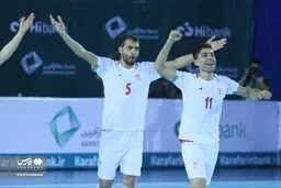 تصاویر پیروزی فوتسال ایران مقابل روسیه
