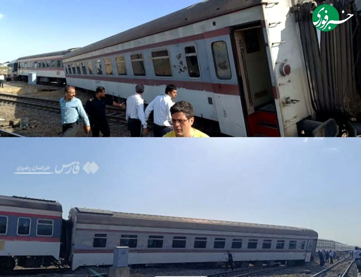 اولین تصاویر از حادثه قطار تهران مشهد