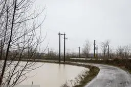 تشکیل صدها آبشار در جاده کرمان به بندرعباس + فیلم