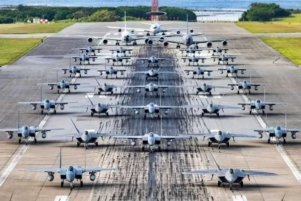 آخرین آمار استقرار هواپیماهای نظامی آمریکا در منطقه