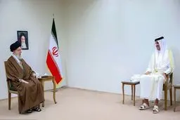 تصاویر دیدار امیر قطر با مقام معظم رهبری