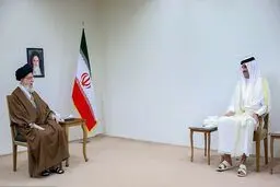 تصاویر دیدار امیر قطر با مقام معظم رهبری