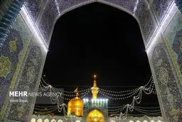 تصاویر حرم رضوی در شب میلاد امام محمدباقر(ع)