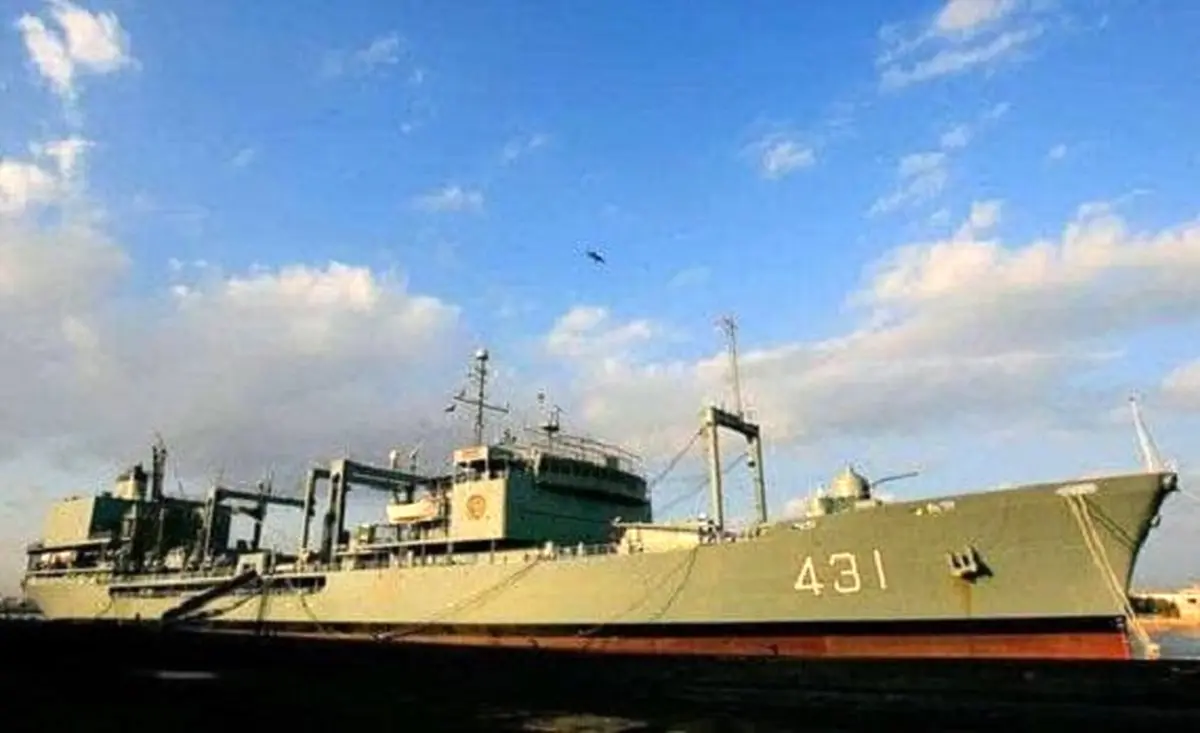 بیانیه مهم ارتش درباره آتش سوزی شناور خارک