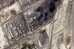 ویدئوی سی ان ان از بندر شهید رجایی بعد از انفجار و حریق + ویدئو