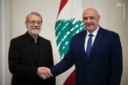 تصاویر خاص از سفر لاریجانی به لبنان