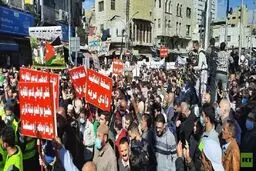 راهپیمایی اعتراضی شهروندان اردنی علیه توافق آبی با رژیم صهیونیستی