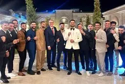 عکس تیمی  پرسپولیسی ها در عروسی مرتضی