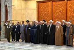 تجدید میثاق رئیس و مسئولان عالی قوه قضائیه با آرمان‌های امام(ره)