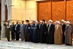 تجدید میثاق رئیس و مسئولان عالی قوه قضائیه با آرمان‌های امام(ره)