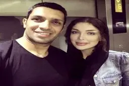 لباس مجلسی نامتعارف همسر سپهر حیدری در مراسم رسمی