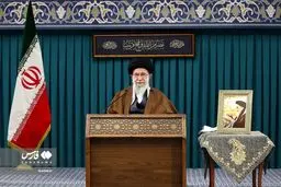 تصاویر تلویزیونی رهبر انقلاب به مناسبت روز جهانی قدس