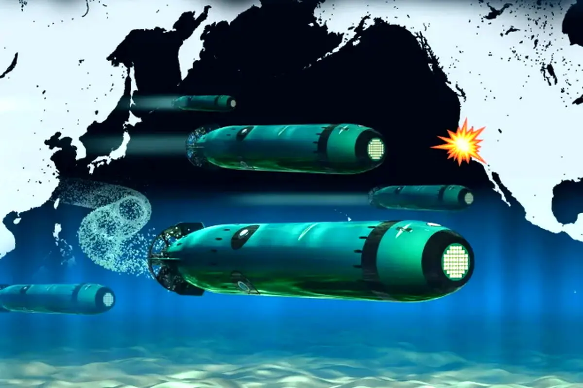 لحظه شلیک اژدر مقاومت به سمت شناورهای اسرائیلی