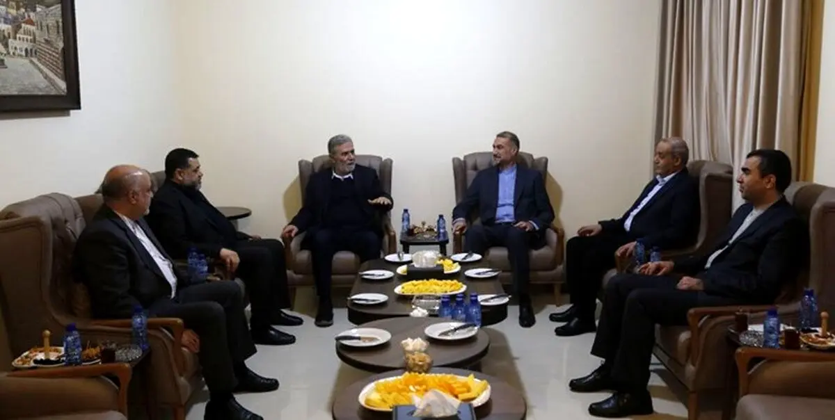 رهبران گروه‌های مقاومت در دیدار با امیرعبداللهیان: زمان به نفع مقاومت است